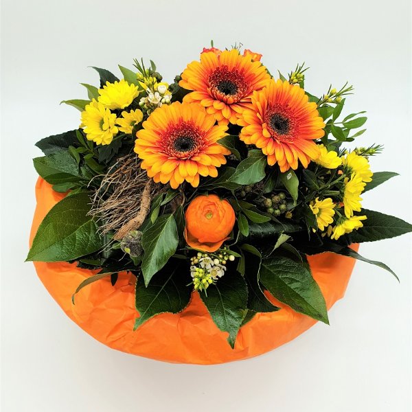 Blumenstrauß Ton- in- Ton gelb/orange Bild 1
