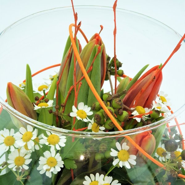 Frühlingsschale mit Tulpen Bild 3